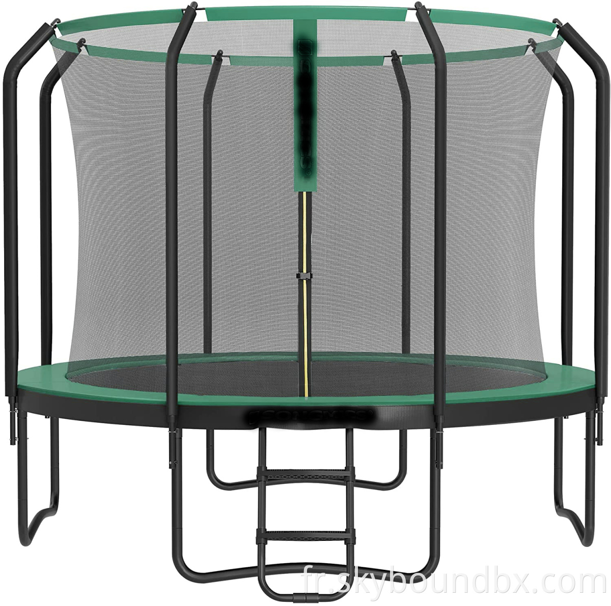 Trampoline, trampoline de 366 cm de diamètre avec 8 poteaux, trampoline extérieure pour la forme physique et le jardin avec filet de sécurité polyvalent